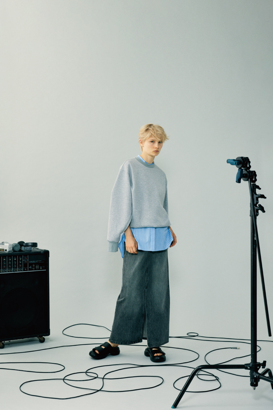 美品　リムアーク　Slit sweat PO スリットスウェットプルオーバー 美品 リムアーク Slit sweat PO スリットスウェットプルオーバー