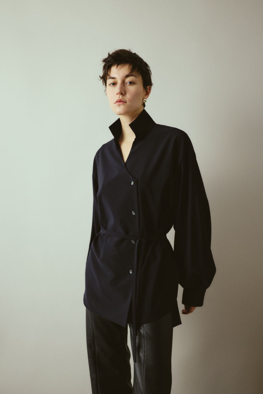 RIM.ARK 26SS W-zip stand collar JK ブラック RIM.ARK | W-zip stand collar JK (JACKETS ) |RIM.ARK ONLINE STORE