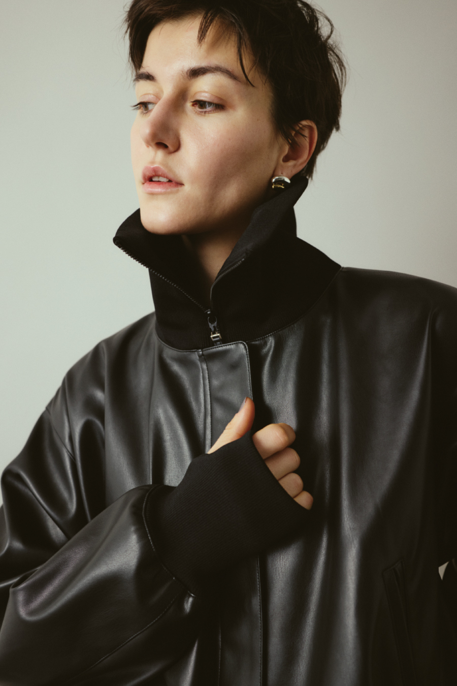 RIM.ARK レザージャケット リムアーク ライダースジャケット Leather like JK レザーライク