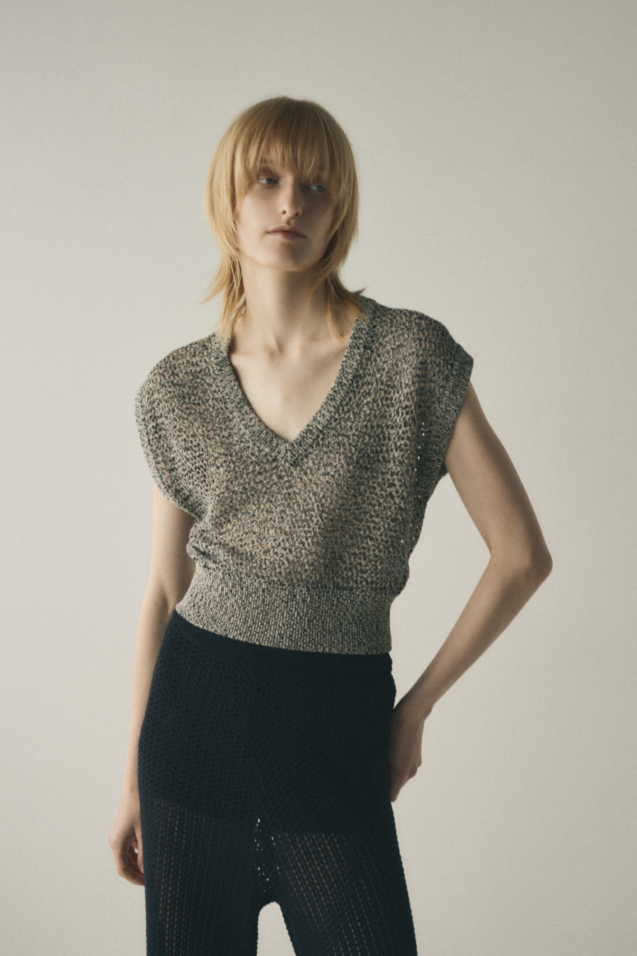 トップス RIM.ARK 25AW Middle length box knit tops RIM.ARK（リムアーク）公式ブランド・通販サイト