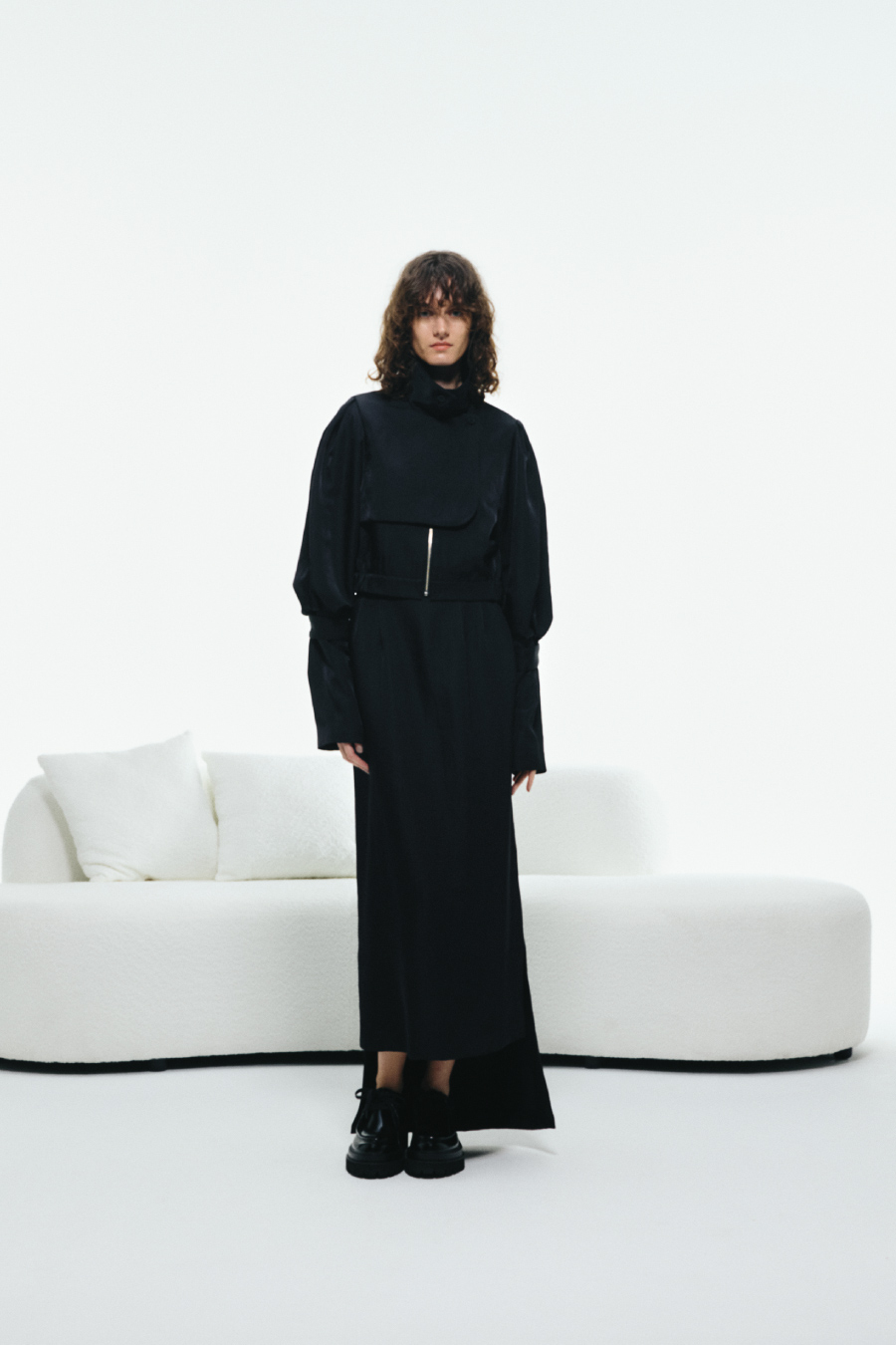 RIM.ARKリムアーク　Boat neck all in one ブラック　黒 RIM.ARK Boat neck all in one BLK -ファッション通販 FASHION WALKER