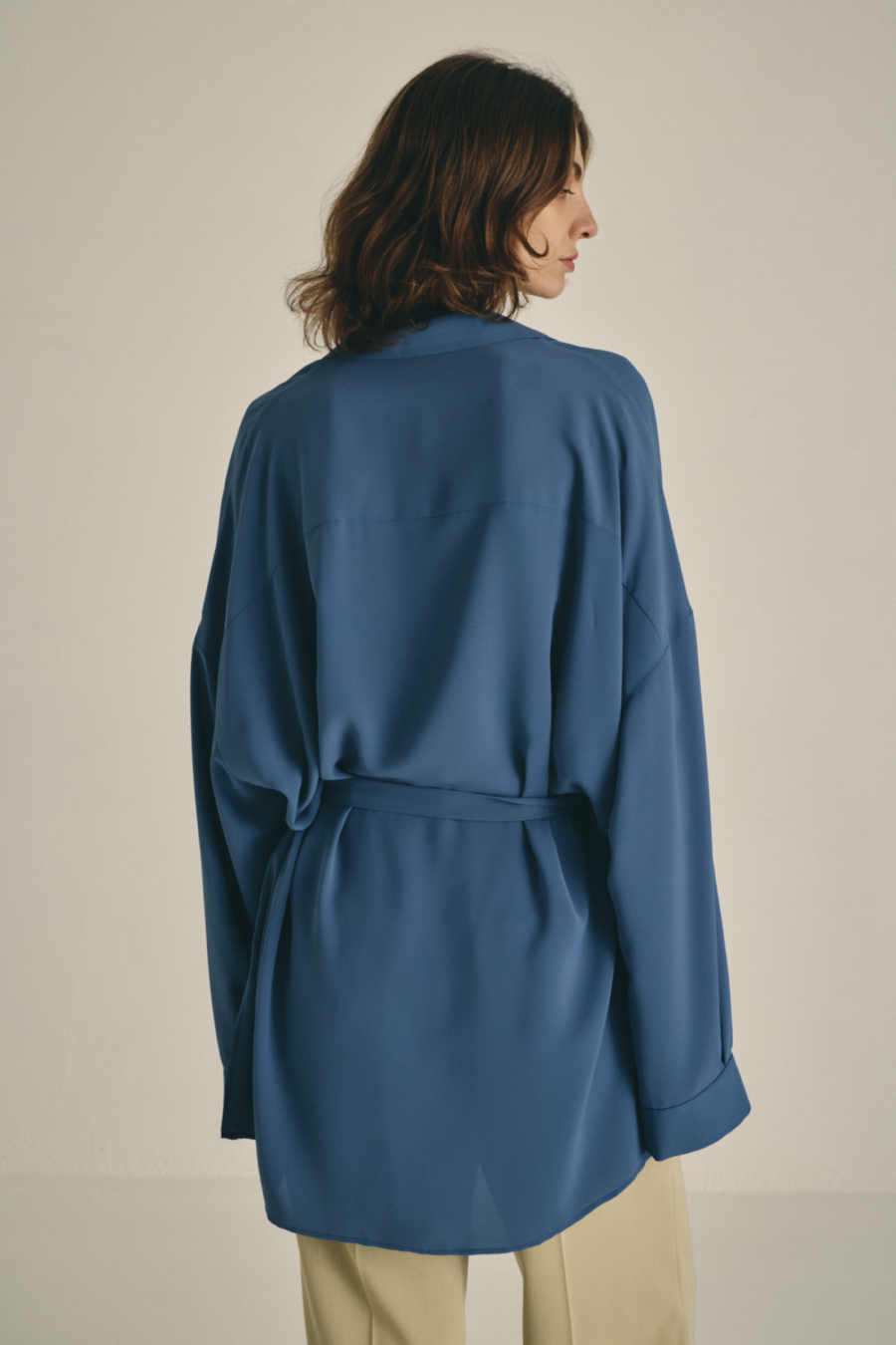 RIM.ARK 26SS Open collar relax SH ホワイト RIM.ARK(リムアーク)｜Open collar relax SH/シャツ/ホワイト の通販